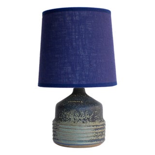 Mid-Century Modern Swedish Pottery Table Lamp by Rolf Palm for Hoganas Keramik, 1960s For Sale
