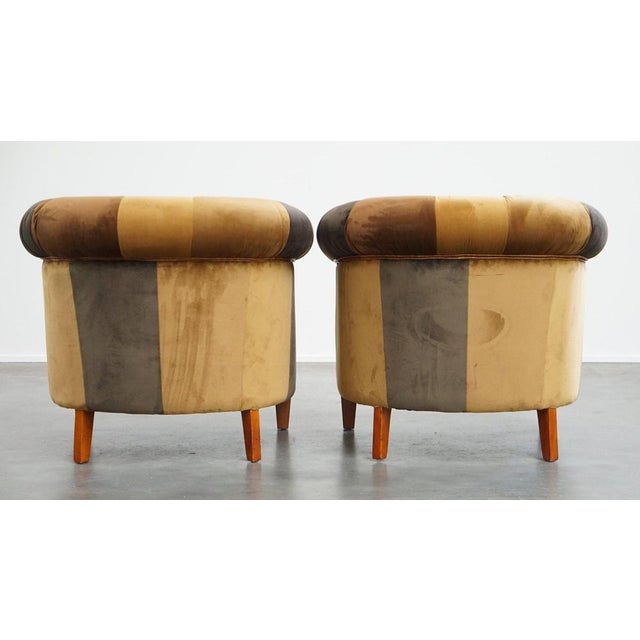 English Chesterfield Club Chairs, Set of 4 For Sale - Image 4 of 17