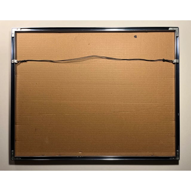 1979 Watercolor Painting by Listed Iranian Artist Alireza Aka Ali Golkar Signed For Sale In Los Angeles - Image 6 of 6