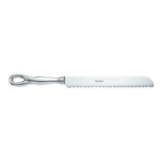 Tiffany & Co. Sterling Silver Handle Serrated Bread Knife With Dust Bag For Sale
