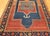 19th Century Caucasian Fachralo Kazak Prayer Area Rug, Persimmon & Blue, 3' x 4' For Sale - Image 10 of 15