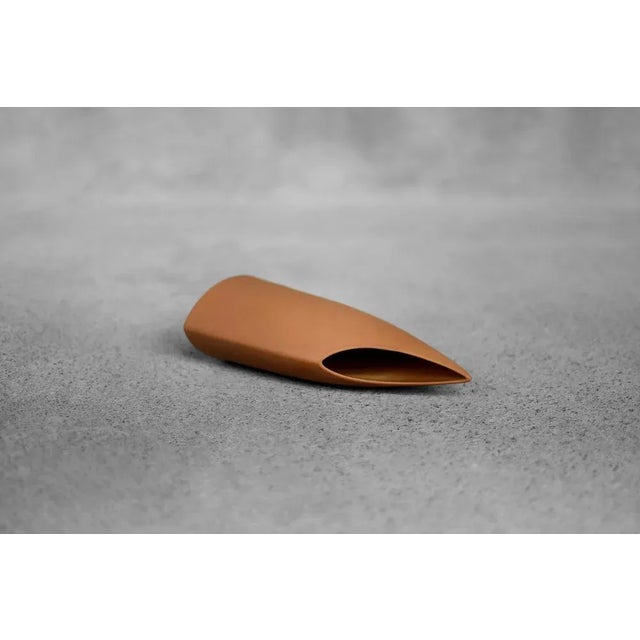 Ceramic Mid-Century German Modern Stoneware Brick Red Vase from Asa Selection, 1980s For Sale - Image 7 of 9