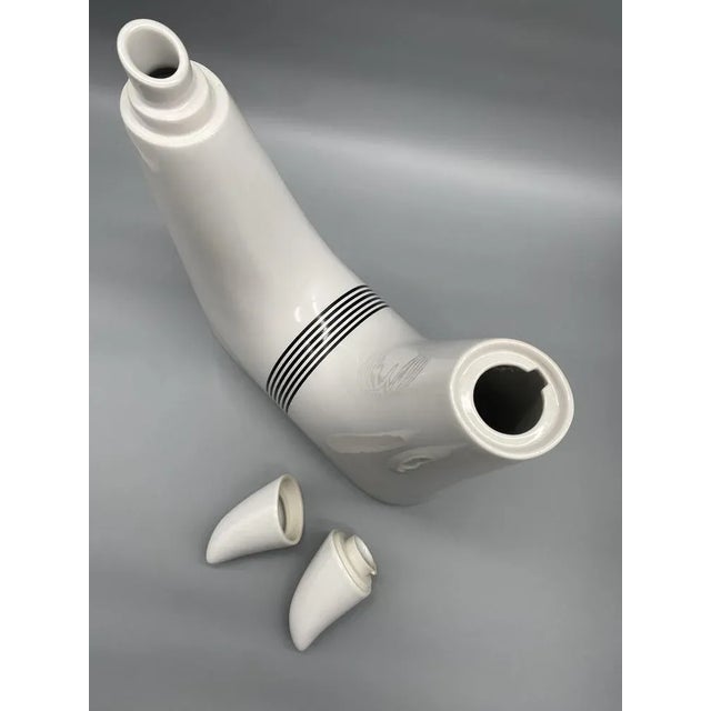 White Vienna Collection Porcelain Service by Heide Warlamis, Set of 9 For Sale - Image 8 of 11