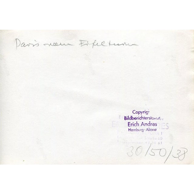 Eiffel Tower, Paris, 1955 For Sale - Image 4 of 5