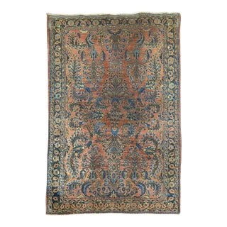 Early 20th Century Persian Sarouk Rug - 4'9" x 8' For Sale