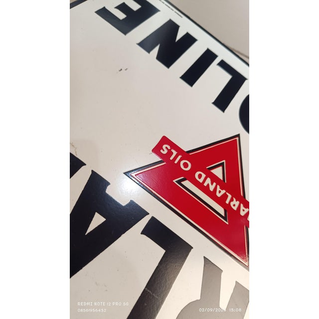 Vintage Marland Gasoline Metal Sign Advertising 2026 Reproduction 1.3mm Heavy Steel For Sale - Image 16 of 18