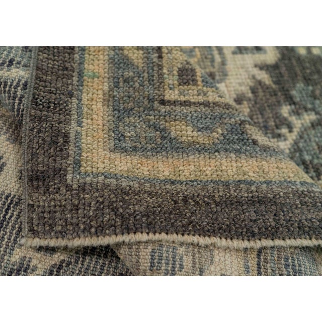Turkish Oushak Rug 2'11" x 8'9" #20215 For Sale In Houston - Image 6 of 8