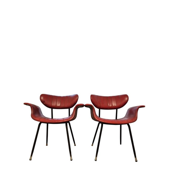 Italian Armchairs by Gastone Rinaldi for Rima, 1950s, Set of 2 For Sale - Image 13 of 16