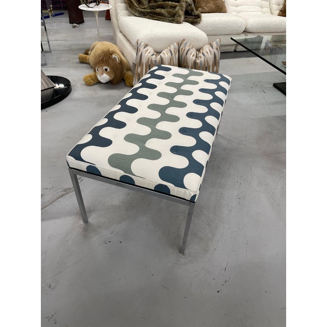 A vintage Florence Knoll bench purchased out of a local Palm Springs estate. It had been nicely reupholstered and we liked...