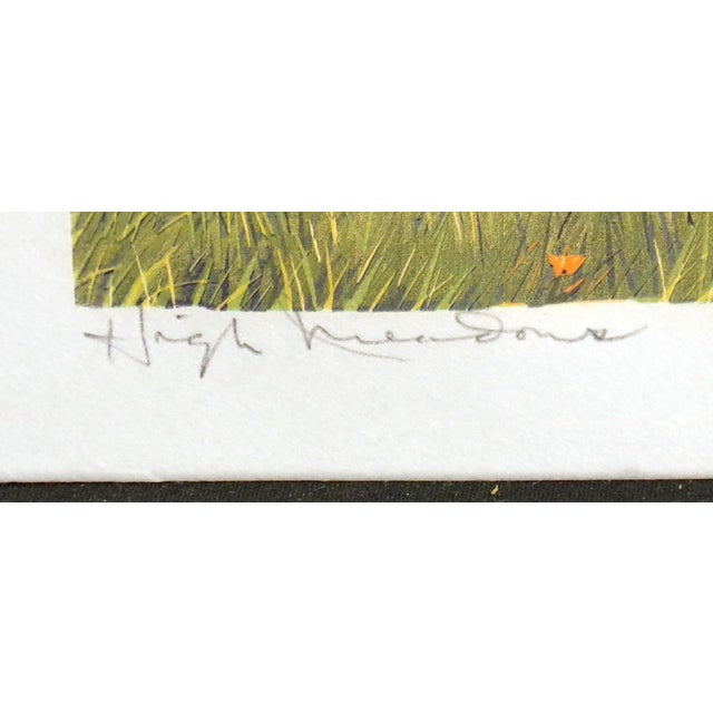 1980s Gordon Mortensen "High Meadows" Signed Numbered Woodcut Art Print 1984 MakeOffer For Sale - Image 5 of 6