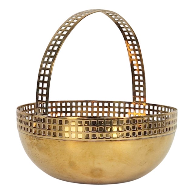 Brass Bowl attributed to Fischer Göppingen, 1920s For Sale