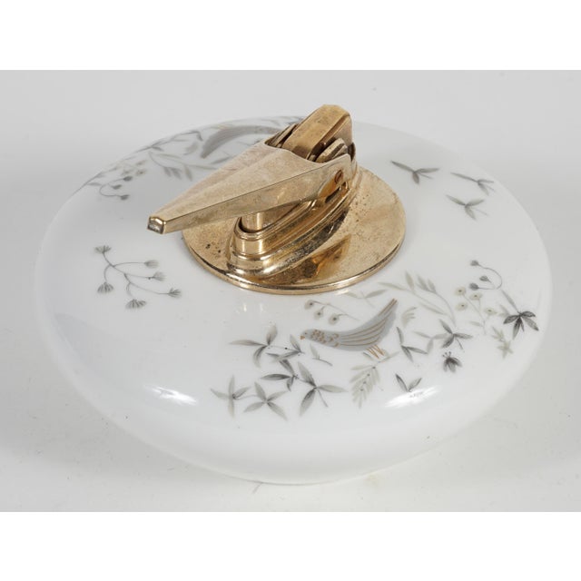 Mid-Century Modern Vintage Ronson Porcelain Table Lighter by Rosenthal For Sale - Image 3 of 7