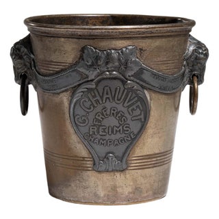 Early 20th Century France Silver Ice Bucket For Sale