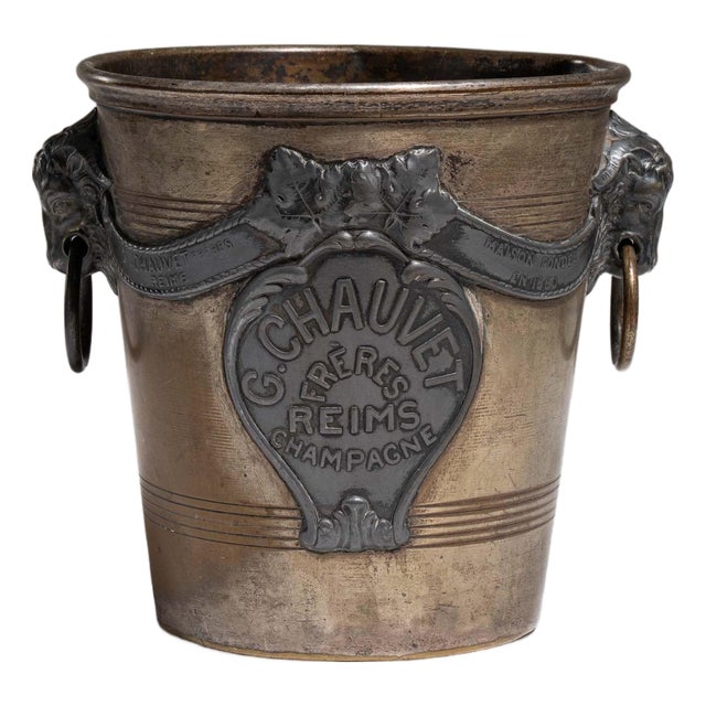 Early 20th Century France Silver Ice Bucket For Sale