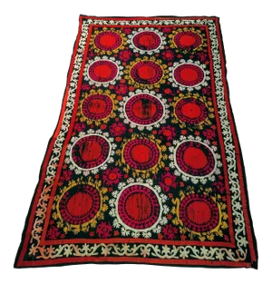 1950s Vintage Silk Suzani Textile