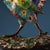 Vintage Chinese Cloisonné Enamel & Gilt Bronze Rooster Sculpture on Stand For Sale - Image 10 of 10