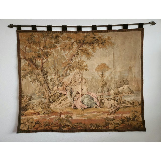 An exceptionally rare and museum-quality tapestry from the renowned german manufacturer rosel erzeugnisse, likely created...