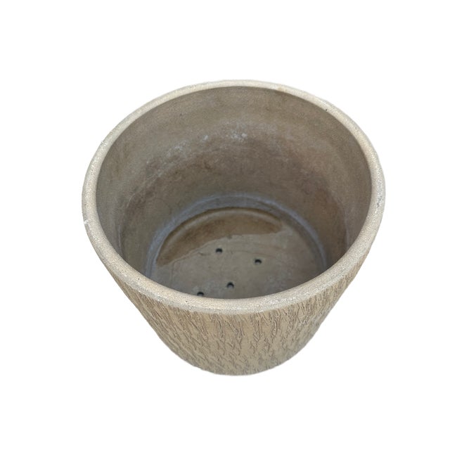 1960s Mid Century Gainey AC 12 & AC 8 "Nuts & Bolts" Sgraffito Pottery Planters - a Pair For Sale - Image 5 of 9