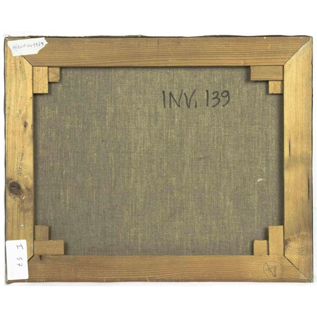 Yellow Composition is a contemporary artwork realized by Leo Guida in 1970s. Mixed colored oil on canvas Leo Guida (1992 -...