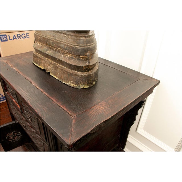 19th Century Antique Chinese Ming Dynasty Butterfly Cabinet For Sale - Image 5 of 13