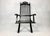 Italian Ebonized Oak Folding Armchair, 1800s For Sale - Image 6 of 15