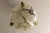 White Alabaster and Bronze Three-Light Pendant Chandelier, France, 1920s For Sale - Image 6 of 18