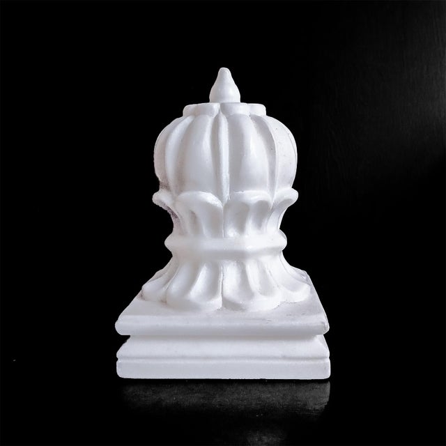 Mid 20th Century Hand-Carved Marble Paperweight / Bookend, Orb Style For Sale - Image 10 of 17