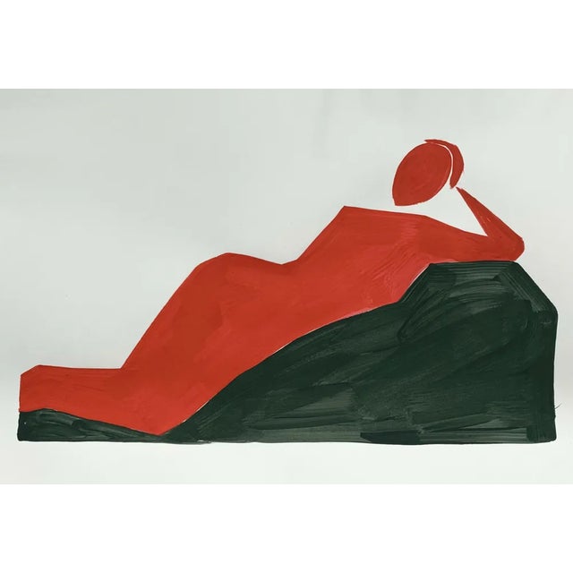 Waleria Matelska, Lying Down, 2020, Acrylic on Paper For Sale