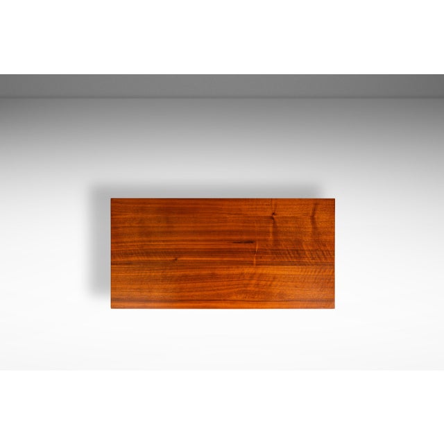 Set of Two ( 2 ) Handmade Minimalist Custom-Made Studio / Gallery Benches in Walnut, Usa, C. 1980s For Sale - Image 9 of 18