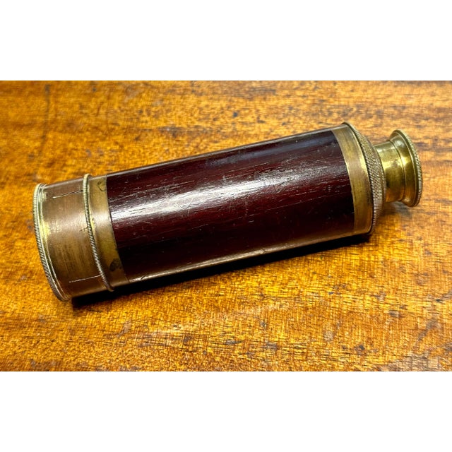 This Really is a Great Looking & Fine Quality Authentic Nautical - Ships Hand Held Spyglass - Telescope. Circa Late 19th...