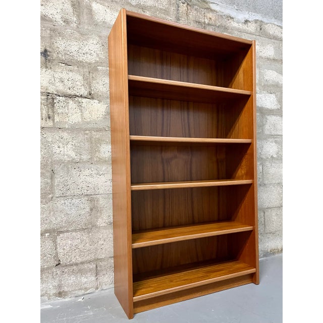 Mid-Century Modern Vintage Mid Century Modern Danish Bookcase With Adjustable Shelves. Circa 1970s For Sale - Image 3 of 13