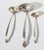 set of 3 Cream Ladles. Georg Jensen Acorn Pattern, circa 1915. All are hallmarked on the back: Jensen STERLING. The...