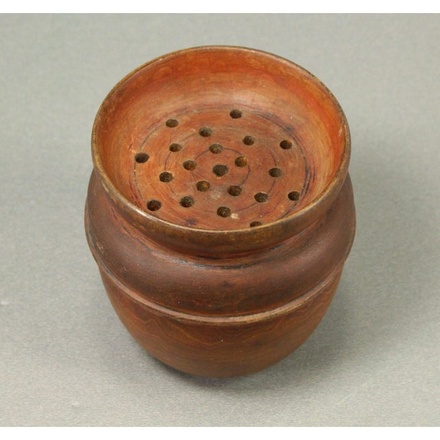 18th / 19th C. Treen Ware Pounce Pot Sander Turned & Carved For Sale - Image 4 of 18