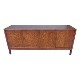 Henredon Oak Cabinet, Mid-Century Design, Brass Knobs, 1963 For Sale