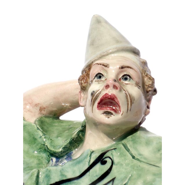 1930s Art Deco Ceramic Wall Flower Holder, Italy, 1930 For Sale - Image 5 of 10