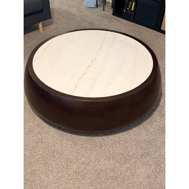 Thomas Pheasant for McGuire Drum Cocktail Table For Sale - Image 10 of 12