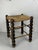 Brutalist Wood Turned Bobbin Rush Stool by Charles Dudouyt, 1950s For Sale - Image 12 of 17