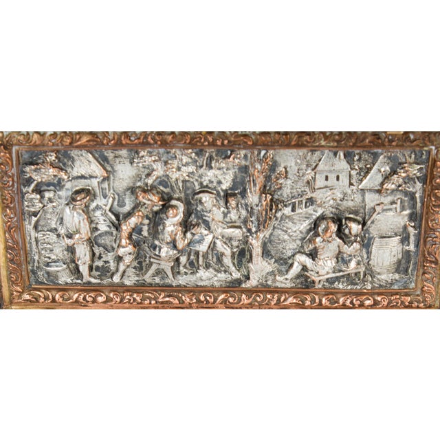 Antique French Silvered and Gilted Copper Jewellery Casket Box from AB Paris For Sale - Image 10 of 18