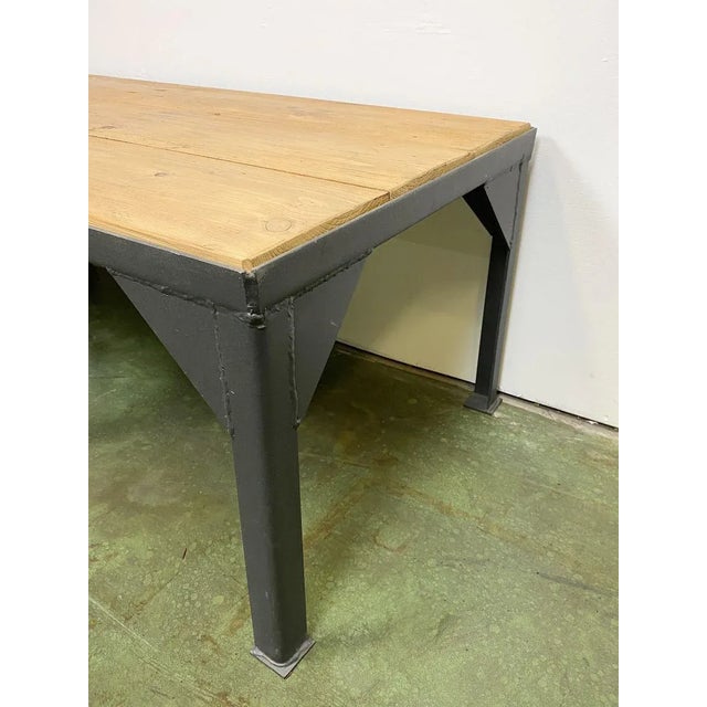 Industrial Black Industrial Coffee Table, 1970s For Sale - Image 3 of 7