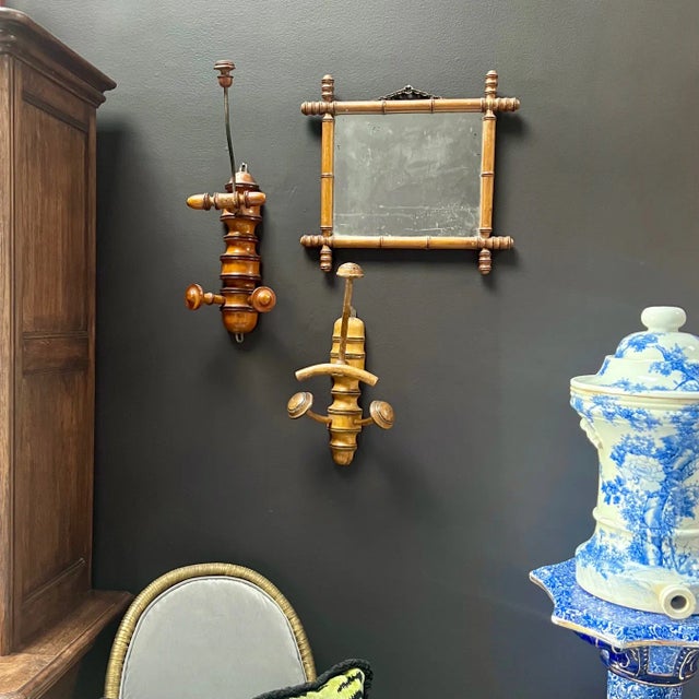 19th Century Antique English Bamboo Coat Hanger For Sale - Image 4 of 5