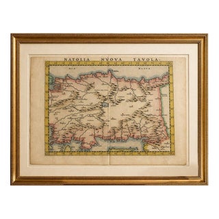 Renaissance Map of Anatolia Nuova Tavola, Italy, 1598 For Sale