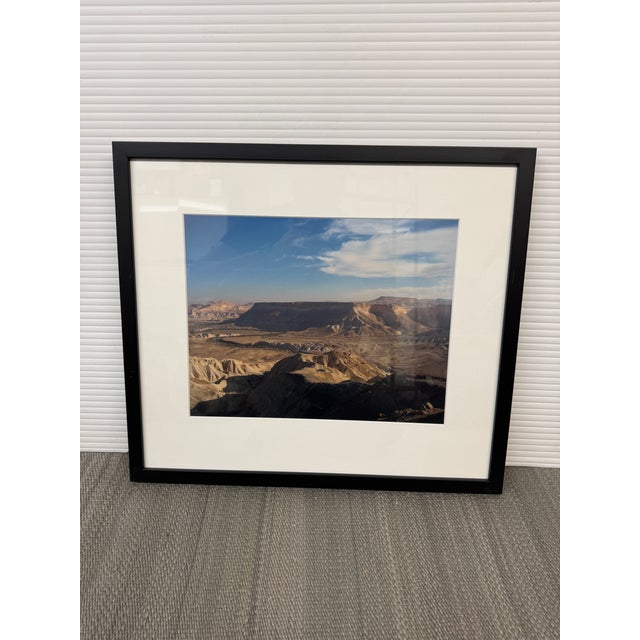 Early 21st Century Zin Valley and Desert Cliffs in the Negev Desert, Framed For Sale - Image 5 of 12
