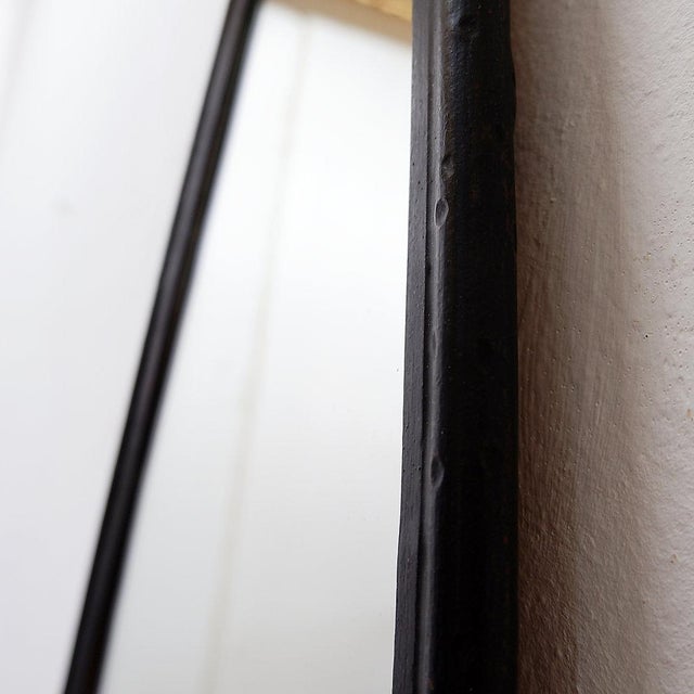 Contemporary Vintage Oval Mirror from Deknudt, Belgium For Sale - Image 3 of 13