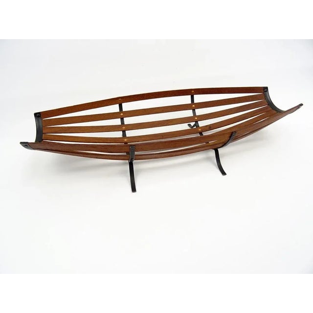 Mid-Century Teak Wooden Fruit Basket by Auböck, Austria, 1950s For Sale - Image 9 of 9