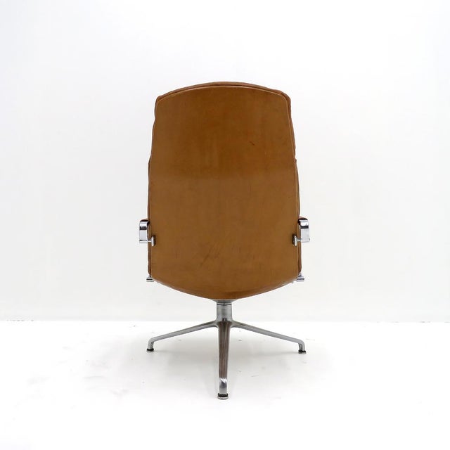 Metal Preben Fabricius and Jørgen Kastholm Office Chair Model Fk86, 1968 For Sale - Image 7 of 10