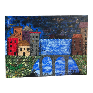 Jude Kirby Original Acrylic/Mixed Media on Canvas