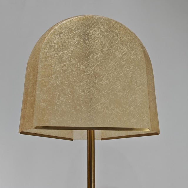 Floor Lamp in Brass and Fiberglass by Salvatore Gregorietti for Lamperti, 1960s For Sale - Image 11 of 17