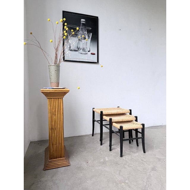 Wood Italian Stools by Spinetto Chiavari, 1960s, Set of 3 For Sale - Image 7 of 18