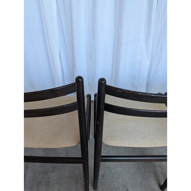 1970s Vintage Dining Chairs in Beech Wood, 1970s, Set of 6 For Sale - Image 5 of 18