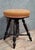 Napoleon III period piano stool in ebonized wood, circa 1850 H 47 x 38 x 38 cm